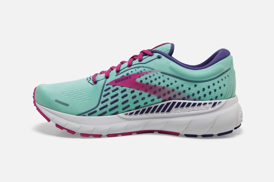 Brooks Adrenaline Gts 21 Road Löparskor Dam - Turkos/Rosa - 7924-FQSJY